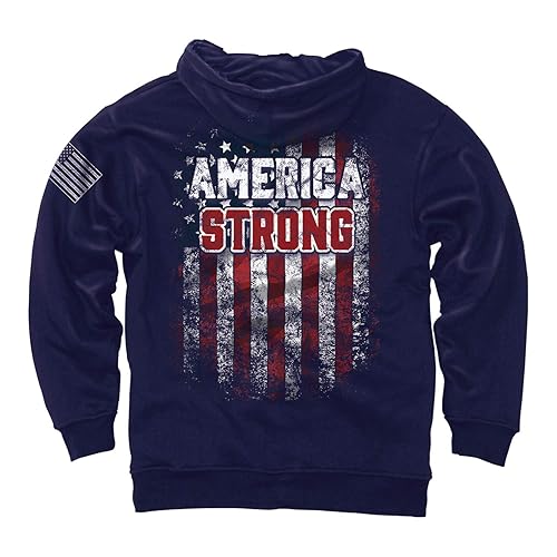 America Strong Hoodie-9Oz-Gildan