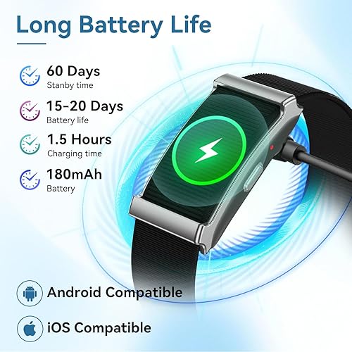 Miniatura 7 de Rastreador inteligente de actividad física, monitor de sueño de frecuencia cardíaca, seguimiento GPS, más de 120 modos deportivos, batería de 30