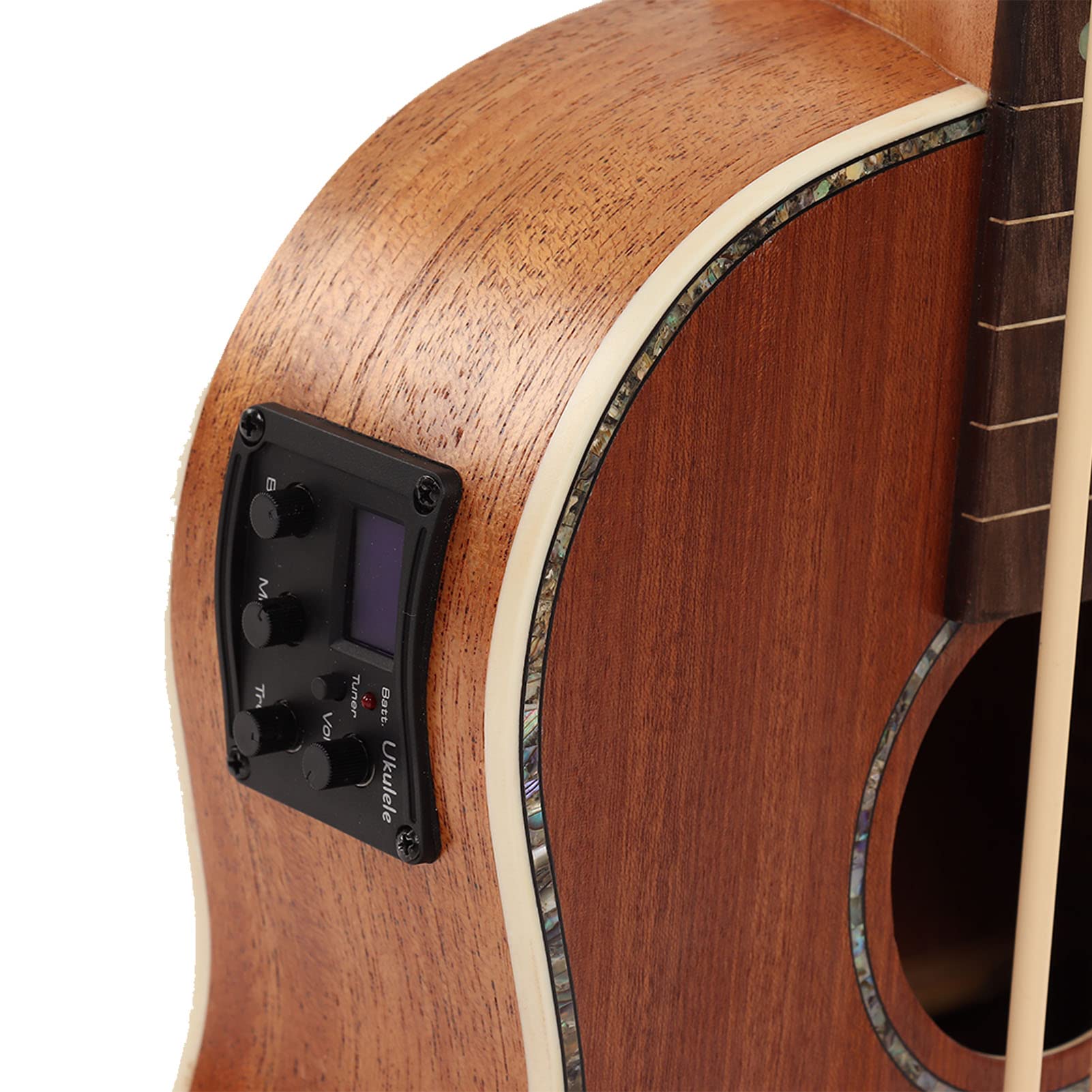 Ukulele Basso Elettrico, 30 pollici Ubass in palissandro per principianti professionisti con pickup, batteria CR2032 x 2 (non inclusa)