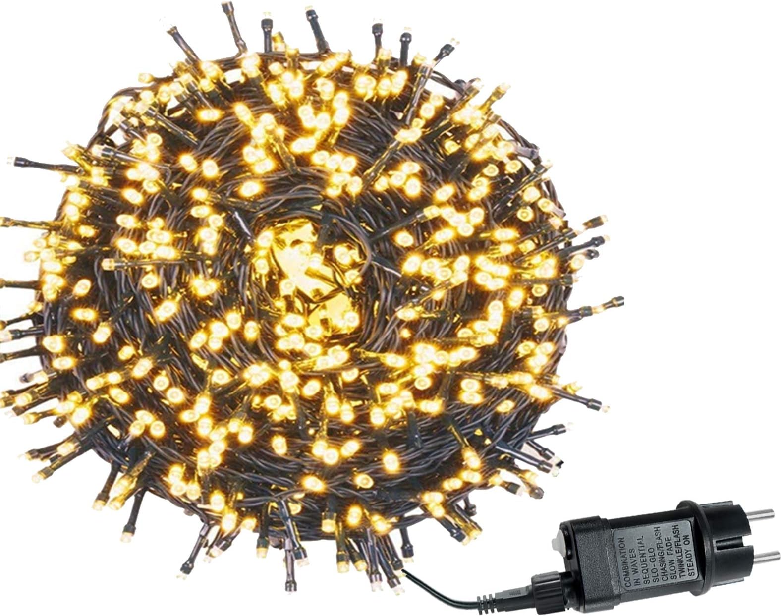 Catene Luminose Natalizie Da Esterno Uping Catena Luminosa Stringa di Luci 300 LED, per Festa Giardino