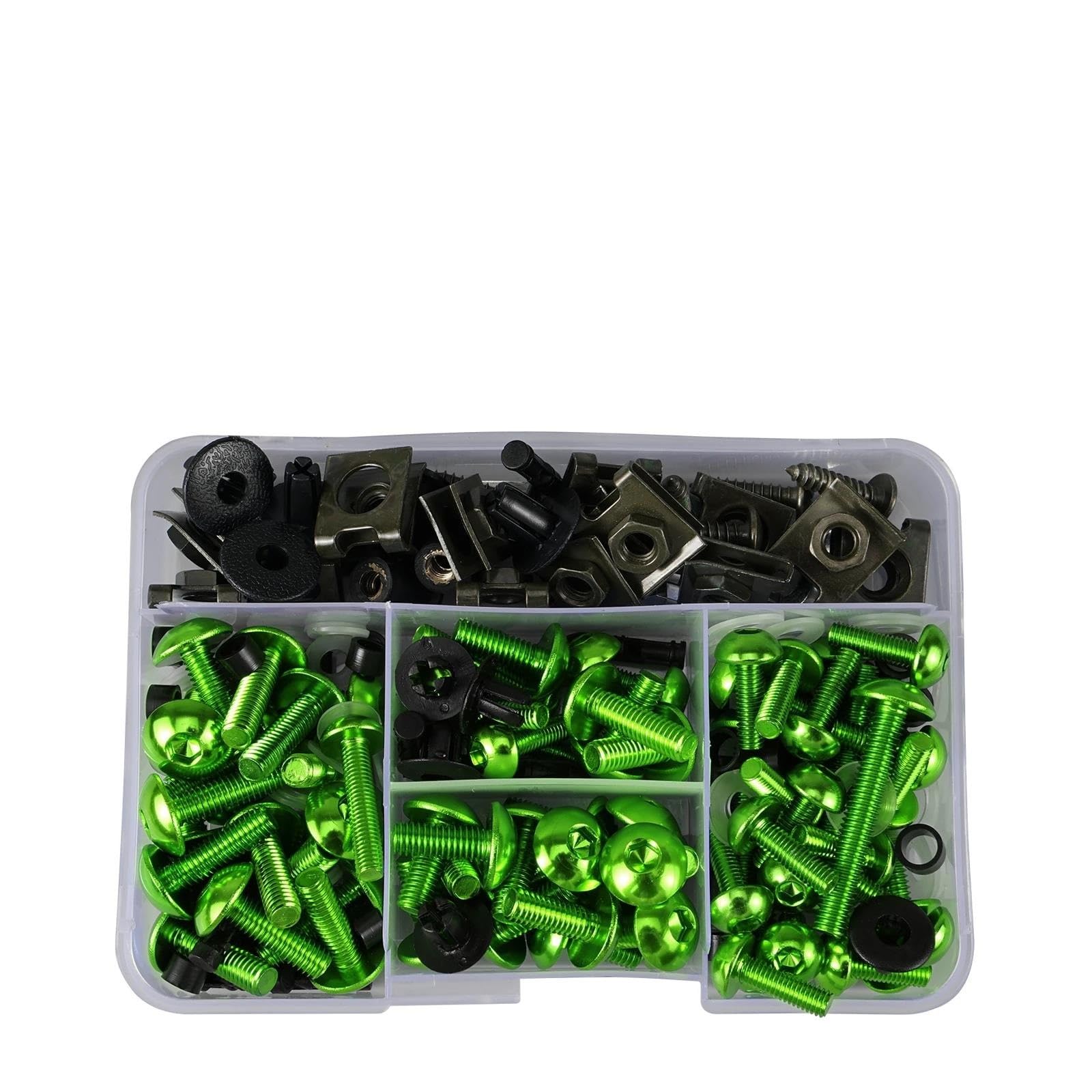 Kit tornillos carenado verde para evitar vibraciones en CBR900RR 8