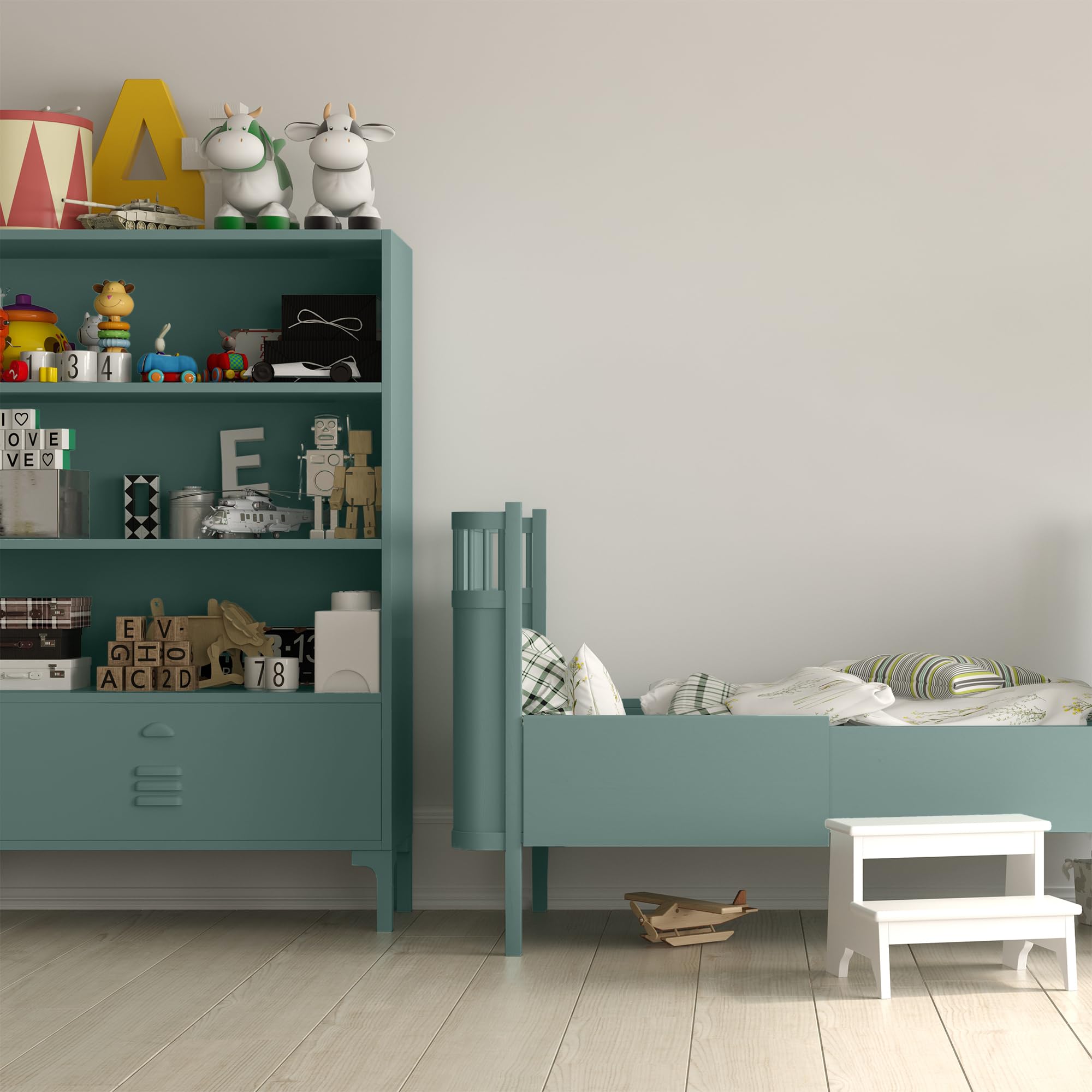 EPODEX ACRYLIC PROTECT Vernice per Mobili - Forest Pastel | Smalto per Legno, Porte e Frontali Cucina, a Base d'Acqua, Resistente all'Abrasione, 1kg (8m² per una mano)