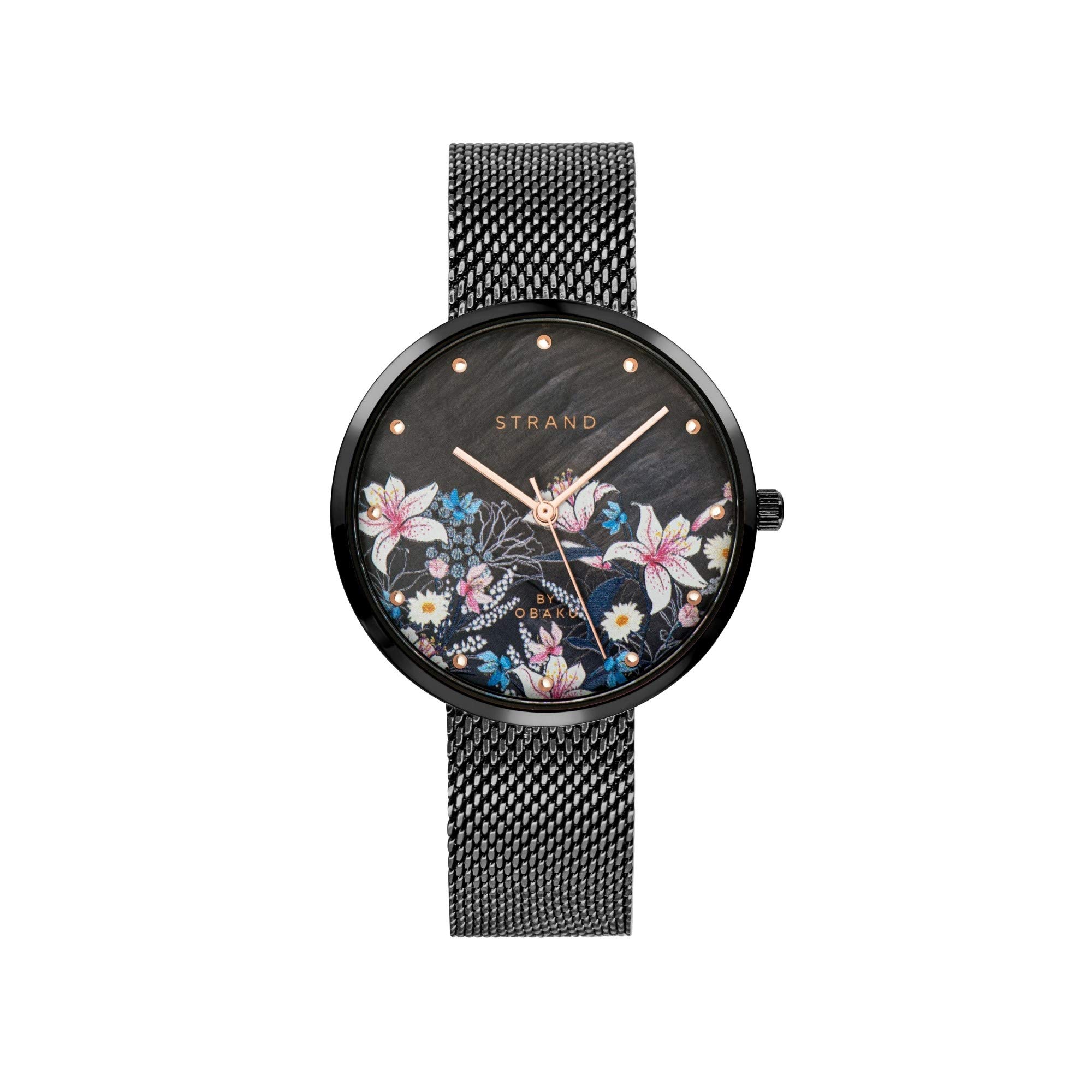 Strand By Obaku Flower Charcoal Analog Multicolor Dial Womens Watch-S700LXBBMB-DF (B08ZT2XDYM) Amazon Price History, Amazon Price Tracker