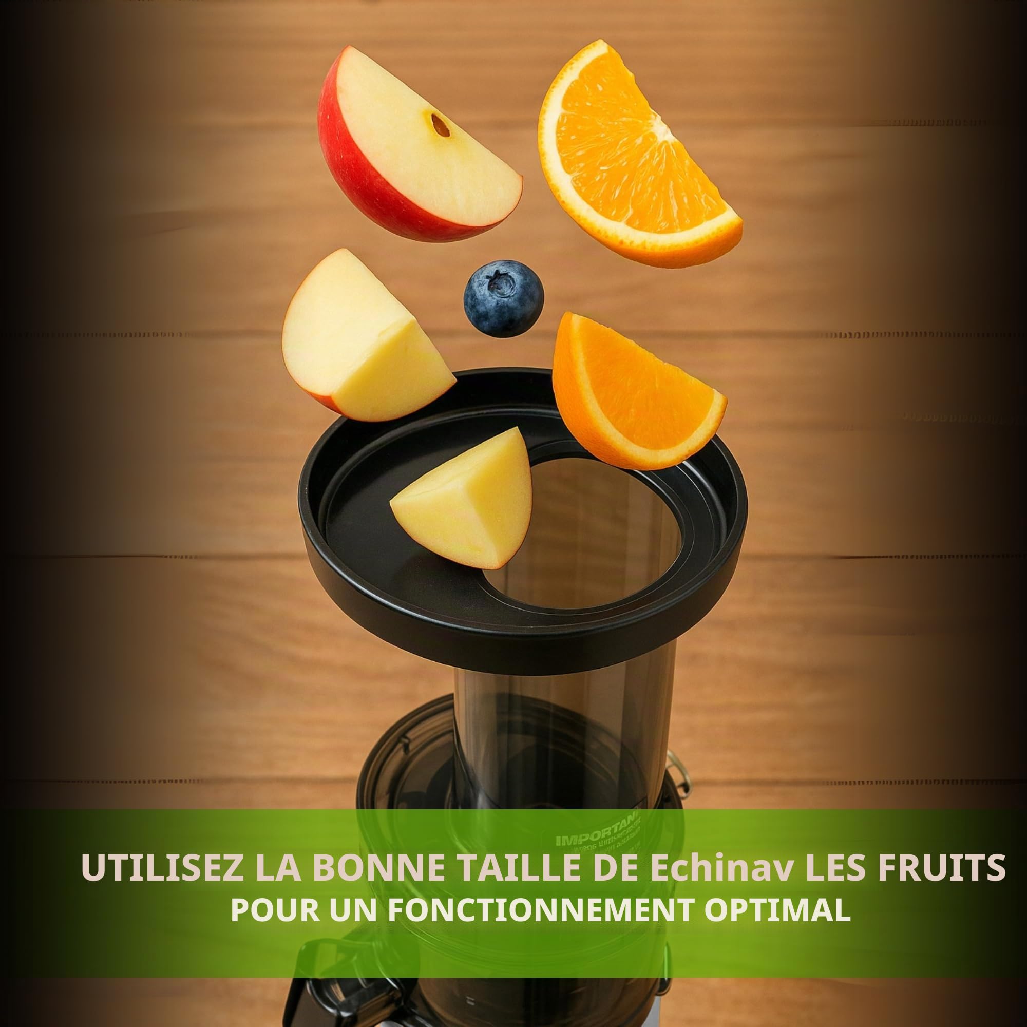 Extracteur de jus compact pressé à froid sans BPA, presse-agrumes électrique lent, anti-goutte, gris