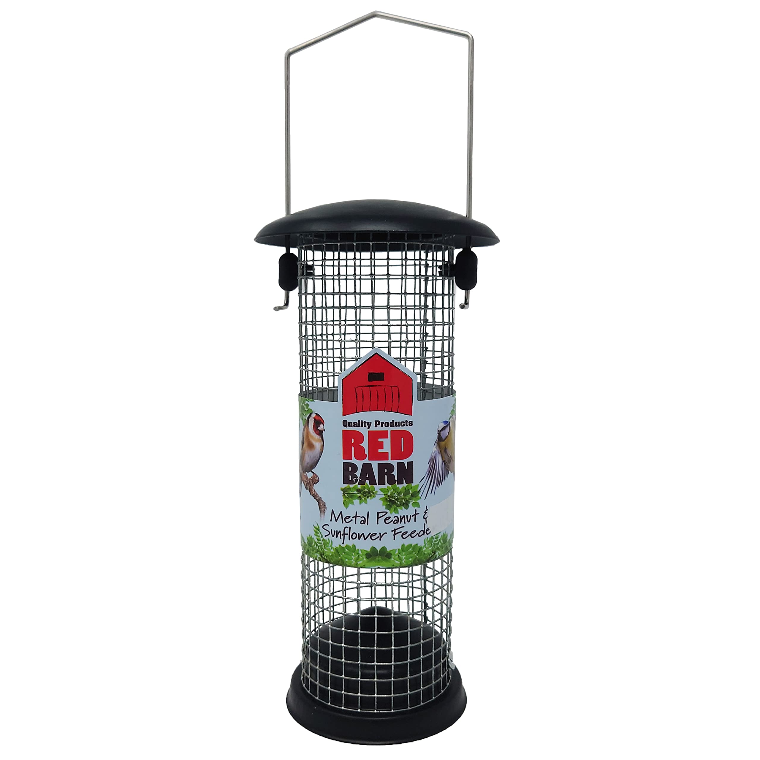 Mangeoire à Oiseaux Suspendue Grande Capacité – Transparente Avec Couvercle Anti-Pluie Et Trous De Drainage, Idéale Pour Graines Mélangées, Cacahuètes, Cœur De Tournesol – Attire Rouge-Gorges, Mésanges, Moineaux