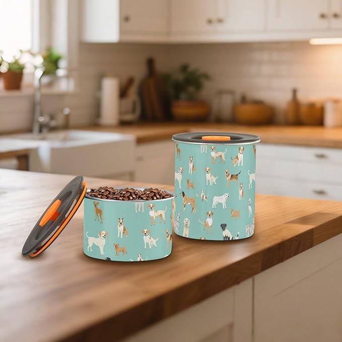 Alaza Dispensador de Alimentos para Mascotas 17 oz Acero Inoxidable miniatura 2