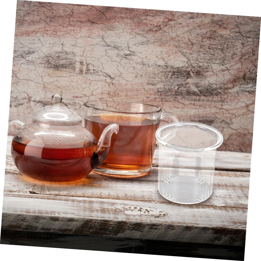 3pcs Glass Tea Infusers Loose Leaf Tea Strainers Detachable Fine Mesh Filter Replacement Accessories for 1000ml Teapots at Home