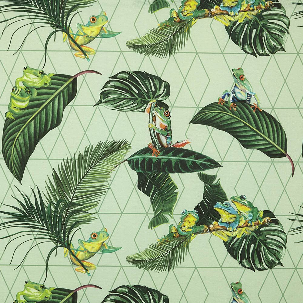 Kt KILOtela, Digital Printed Canvas Fabric, Upholstery, Cushions, Curtains, Half Panama 100% Cotton