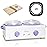 Professional Waxing Kit Wax Warmer Double Pot Wax Heater Machine for Hair Removal, Large Waxing Pot for Spa Salon Beauty Esthetician Home, with Non-Stick Easy Clean Pot, 50 Sticks & 20 Collar, White