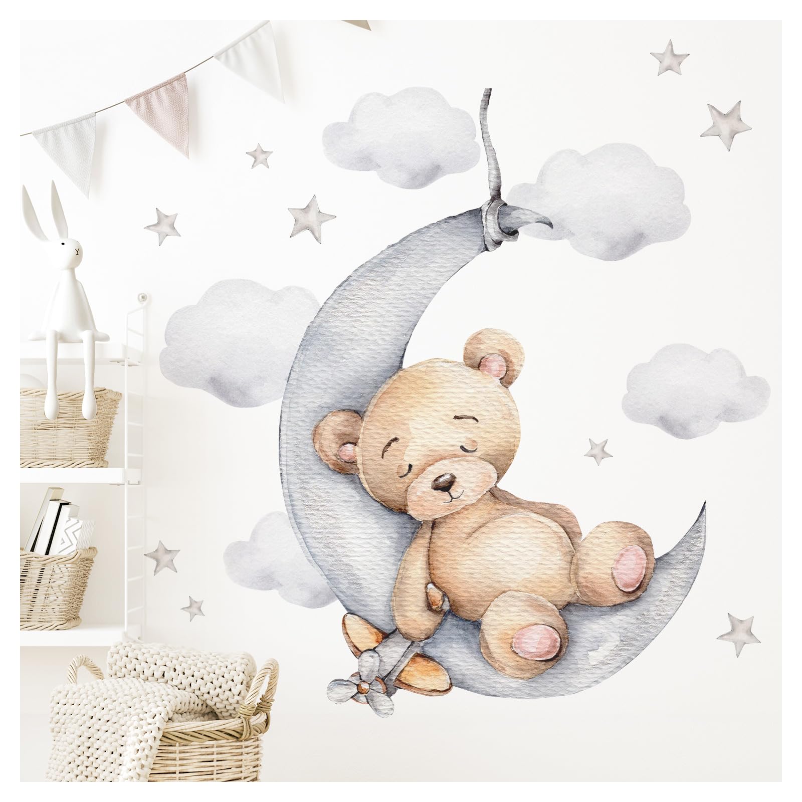 Little Deco Adesivi Murali Per Cameretta – Set Con Piume, 68x42 Cm – Rimovibili E Certificati B1, Made In Germany