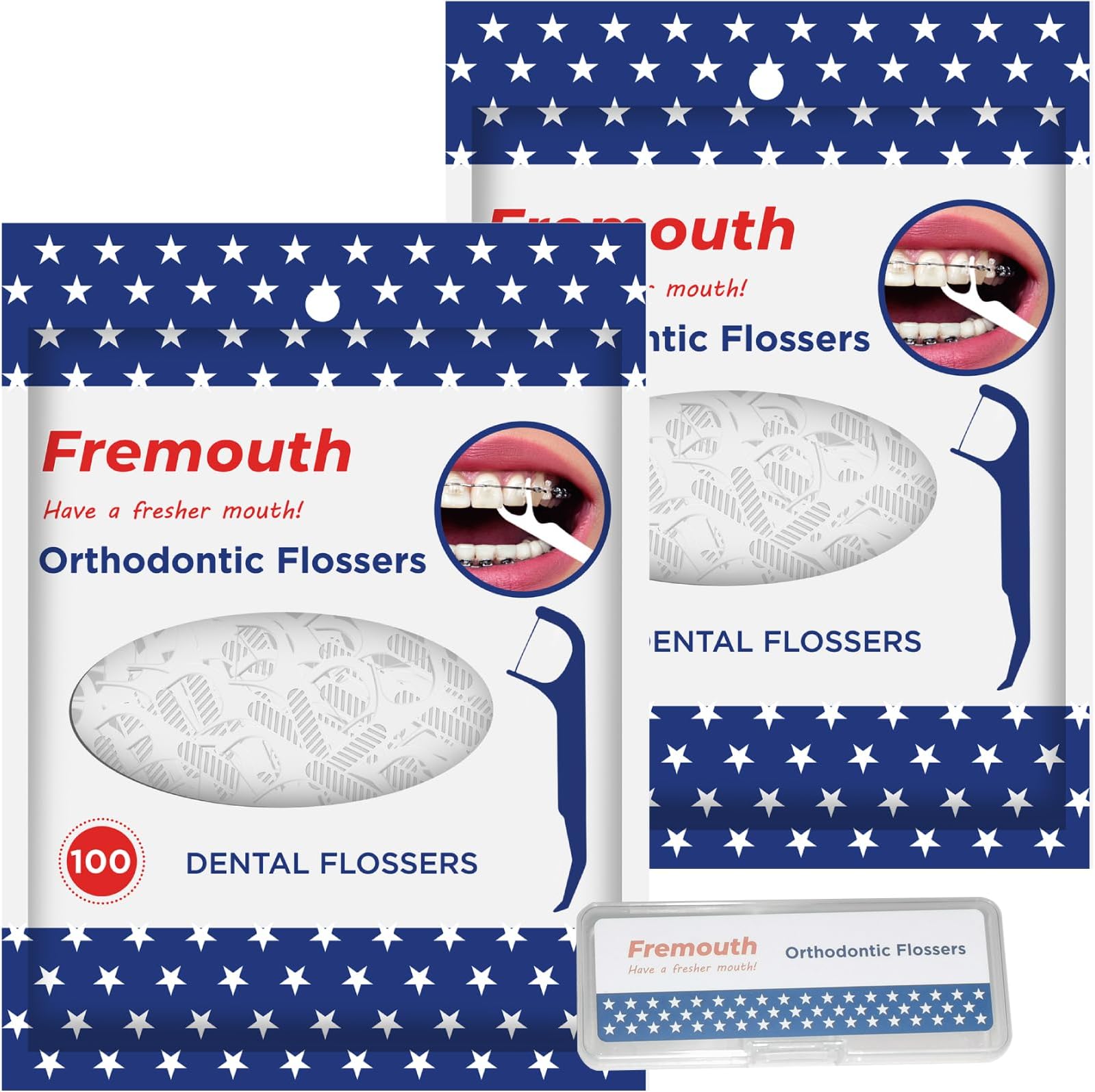 Plackers Orthopick Flosser for Braces, Pack of 4 (36
