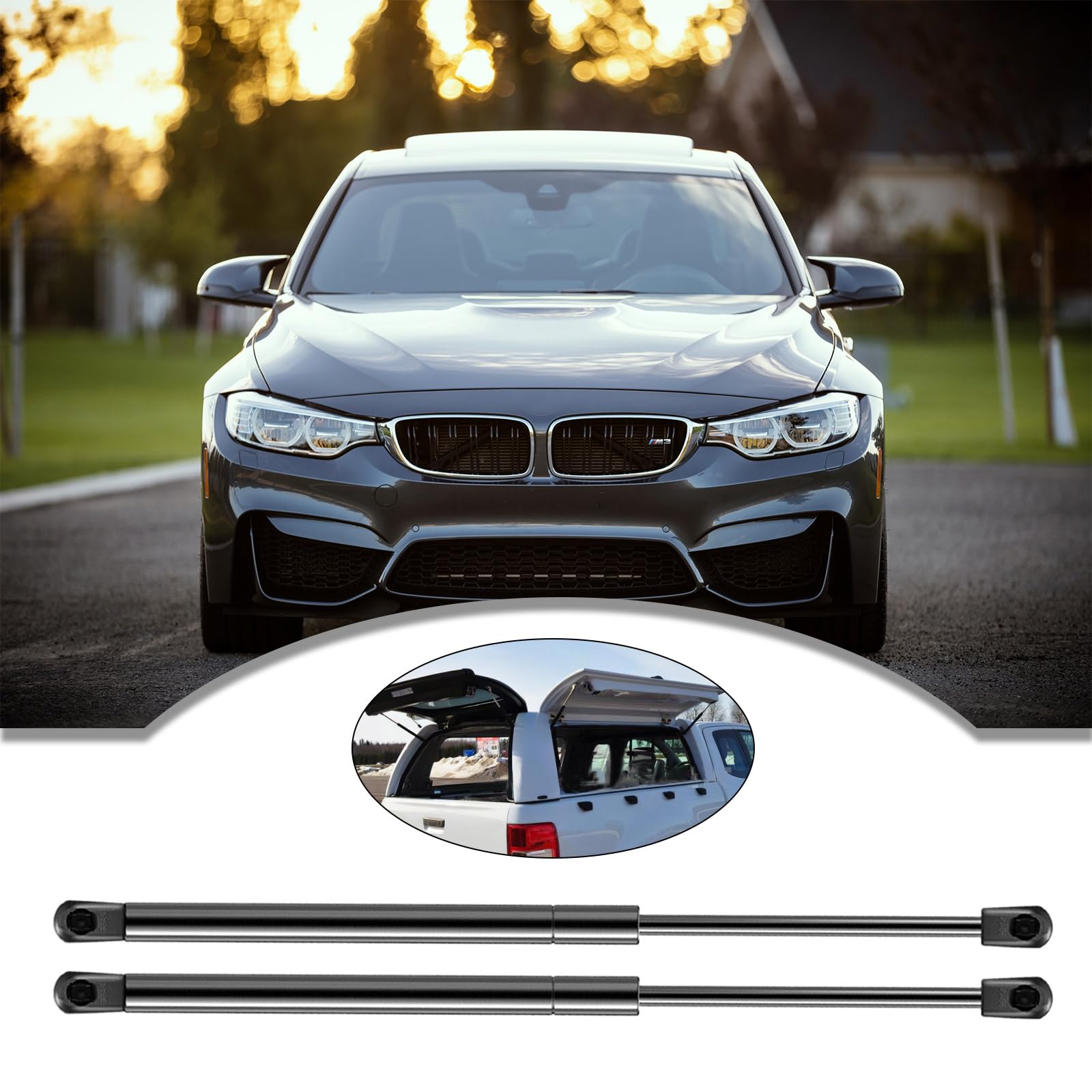 C16-08941 16" 40,6 cm/125N puntoni ascensore di scosse per camion Camper Shell Shock Truck Tailgates Assist Shock