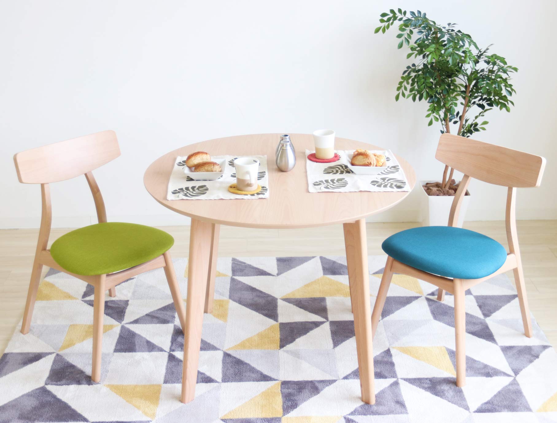 Amazon｜ヤマソロ ダイニングチェア 木製 Yummy ヤミー (2脚セット