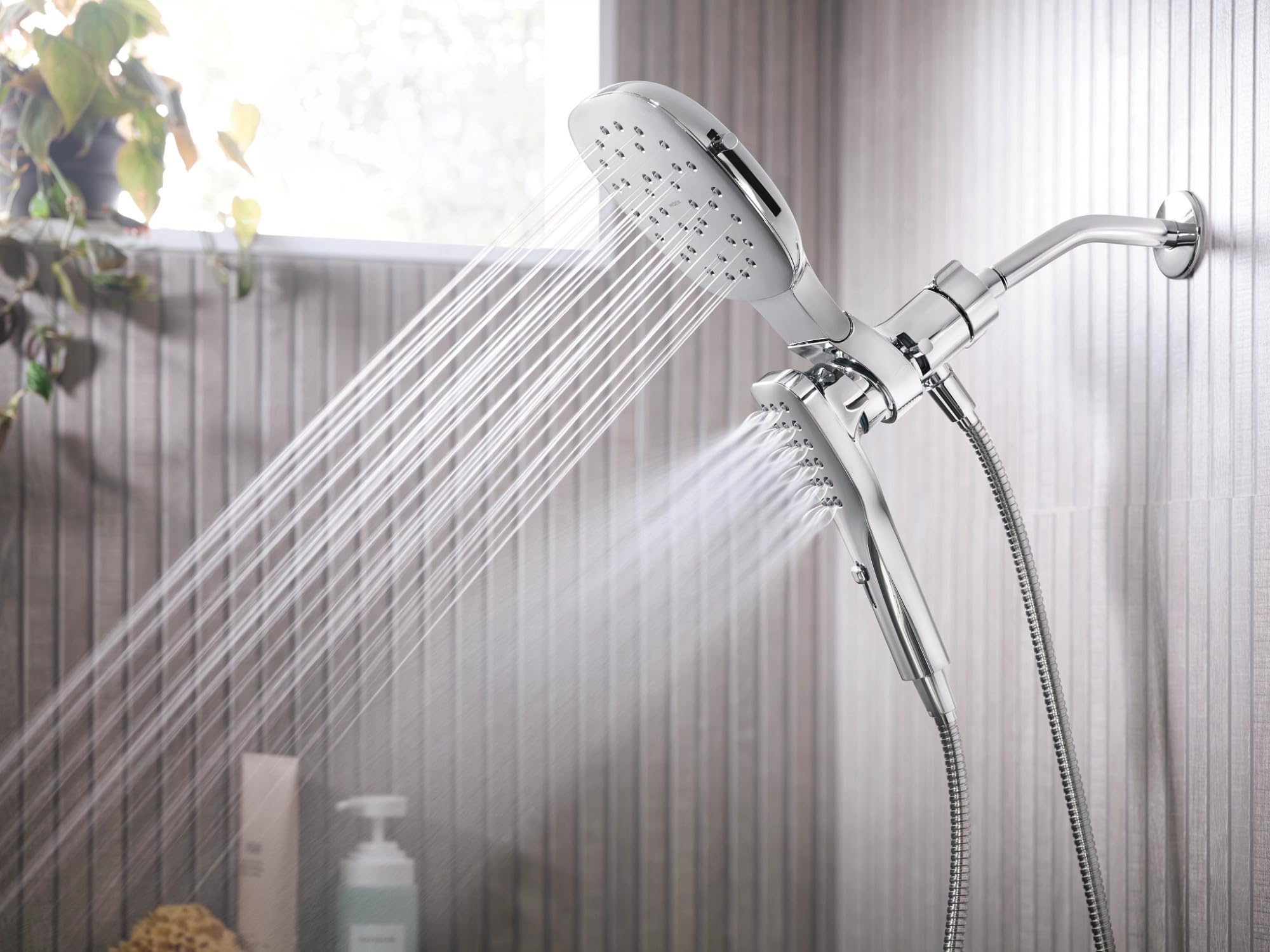 Moen Verso Infiniti Dial Square Rain Shower Head with Detachable
