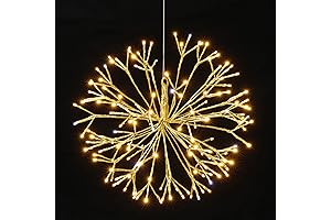 Illuminated Winter Magic: 24' Dia Christmas Lighted Twigs