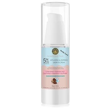 SolaceDeArtisan 5in1 Advance Anti Ageing & Lightening Under eye cream, 30g, 100% Natural & Chemical free
