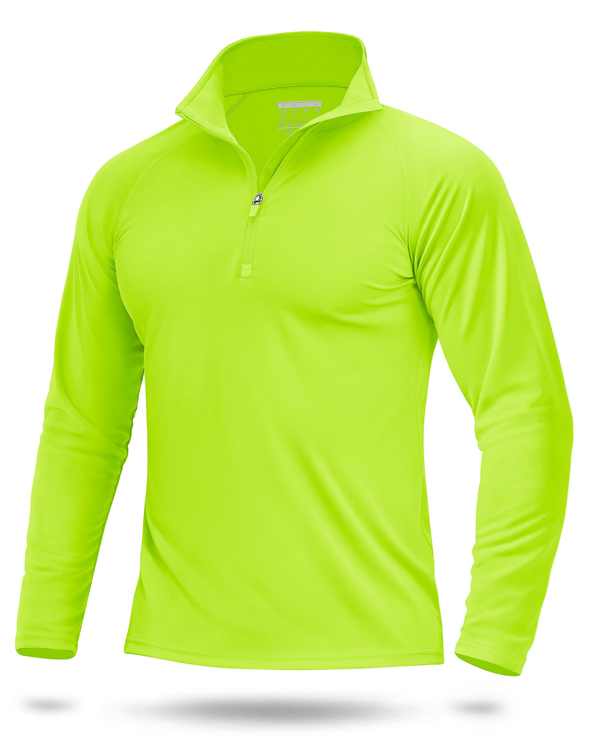 Boladeci Men's UPF 50+ Sun Shirts 1/4 Zip Long Sleeve SPF UV Protection Lightweight Quick Dry Quarter Zip Golf Shirts