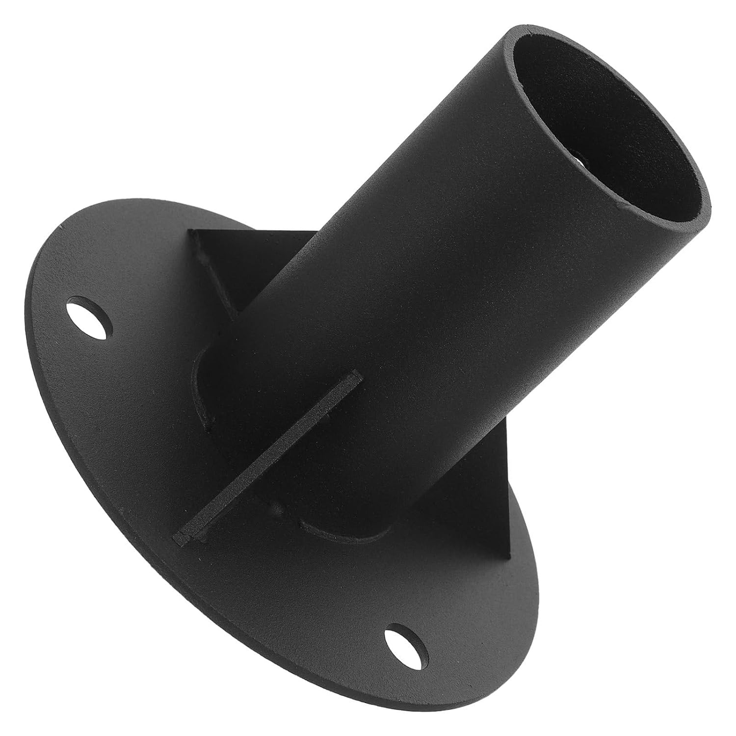 SOLUSTRE Heavy Duty Metal Deck Railing Bracket 65mm Floor Flange Post Base for Outdoor Fence, Mailbox, and Flagpole Installation