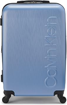 Calvin Klein Womens Hard Side Upright Luggage Spinner Light Weight Suitcase, Forever Blue, Medium