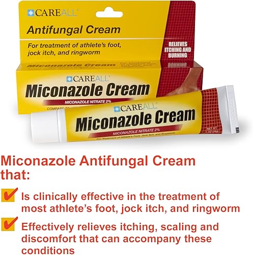 Miniatura 4 de CareAll Crema antifúngica de nitrato de miconazol al 2%, 1.0 onzas (paquete de 6), tratamiento clínicamente eficaz para la mayoría de pies de