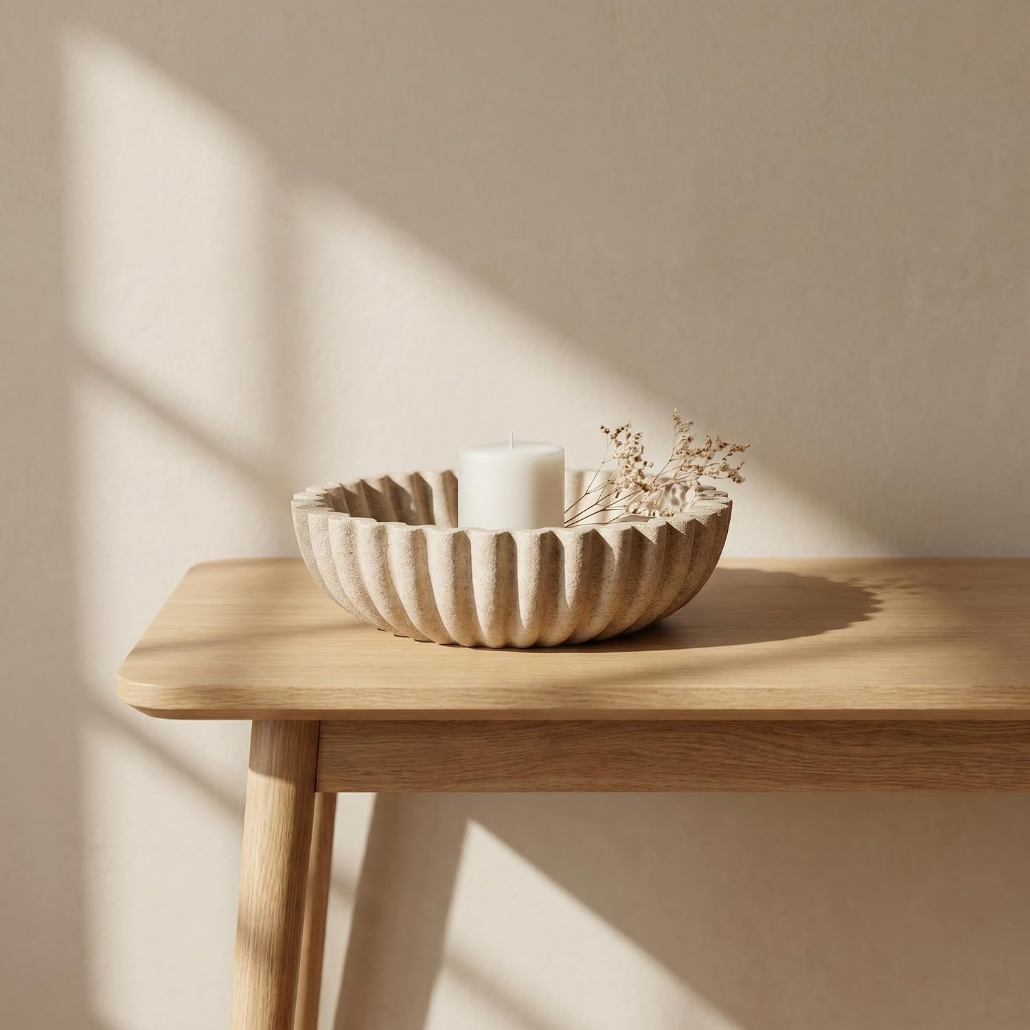 Modern Decorative Bowl for Spheres Potpourri, Entryway Console Centerpiece
