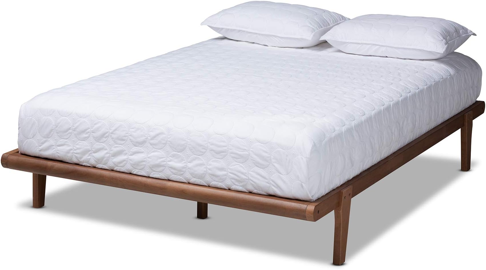 Baxton Studio Bed Frame, King, Brown
