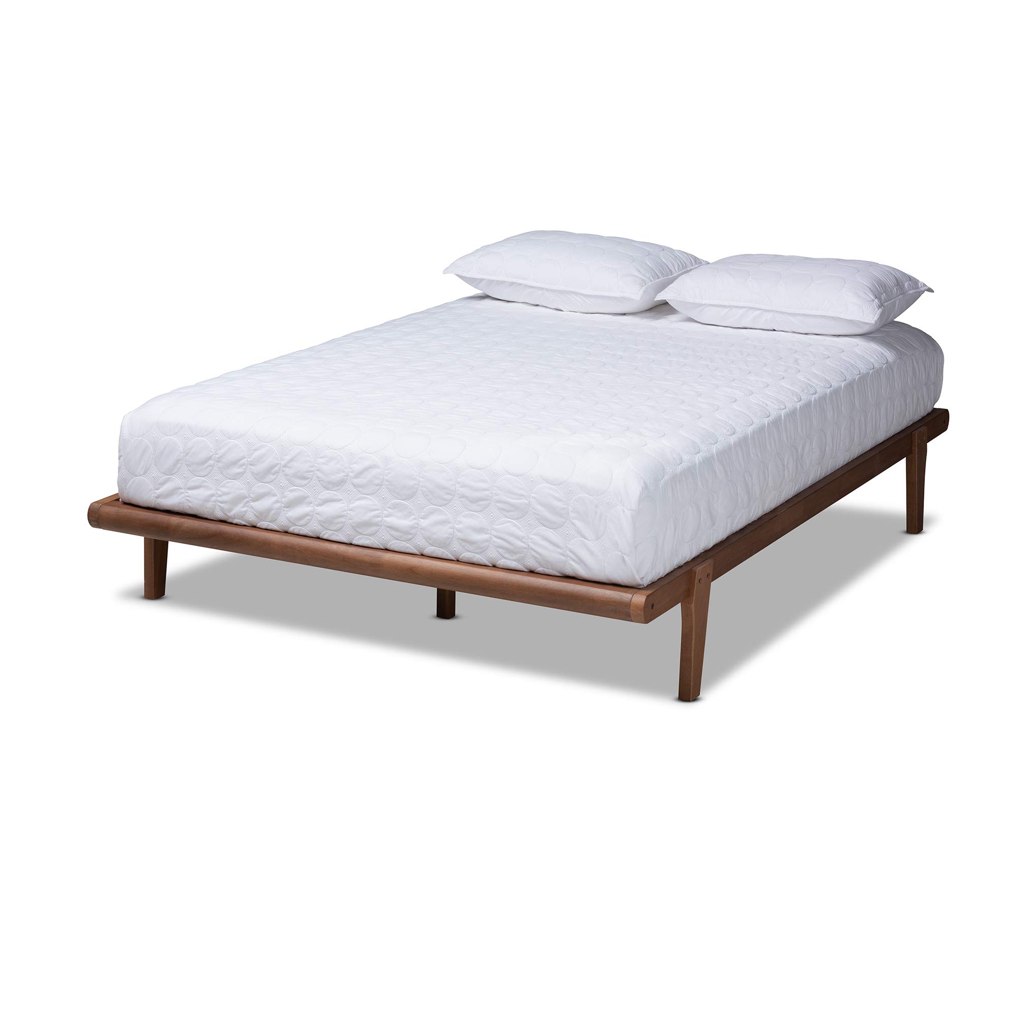 Baxton Studio Bed Frame, King, Brown