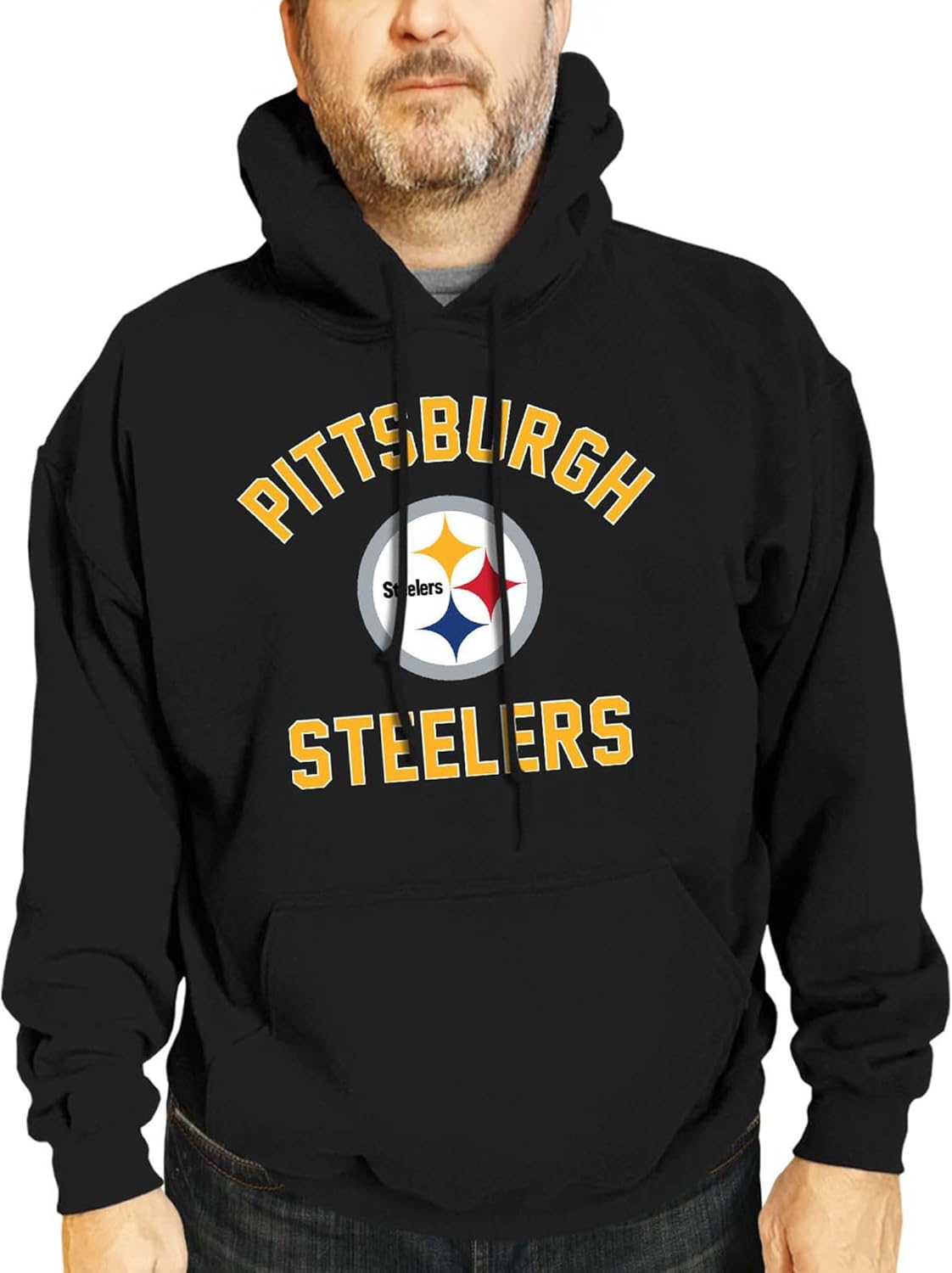 Team Fan Apparel NFL Adult Gameday Hooded Sweatshirt - Poly Fleece Cotton Blend - Stay Warm and Represent Your Team in Style
