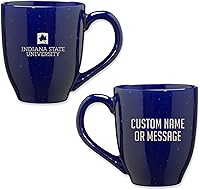 Vista 44 de Rico Industries NCAA UCLA Bruins Royal Blue - Taza de café de cerámica moteada grabada con láser de 16 onzas