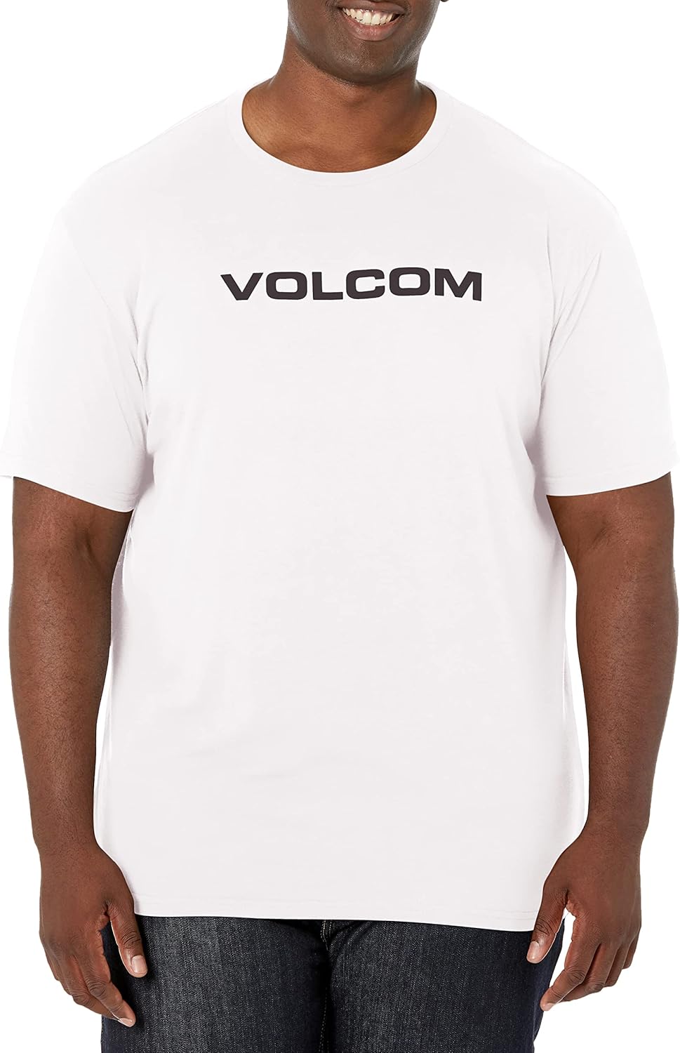 Volcom Men's Crisp Euro Short Sleeve Tee X-Large White
