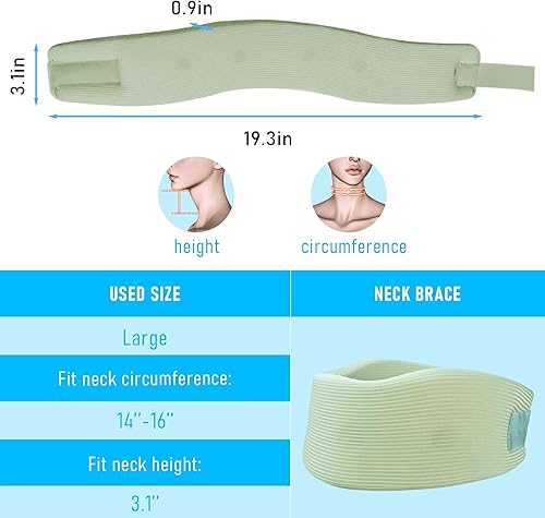 Miniatura 2 de Cuello cervical de espuma transpirable para dormir y aliviar el dolor de cuello, soporte ergonómico ajustable y suave para el cuello y corrector de