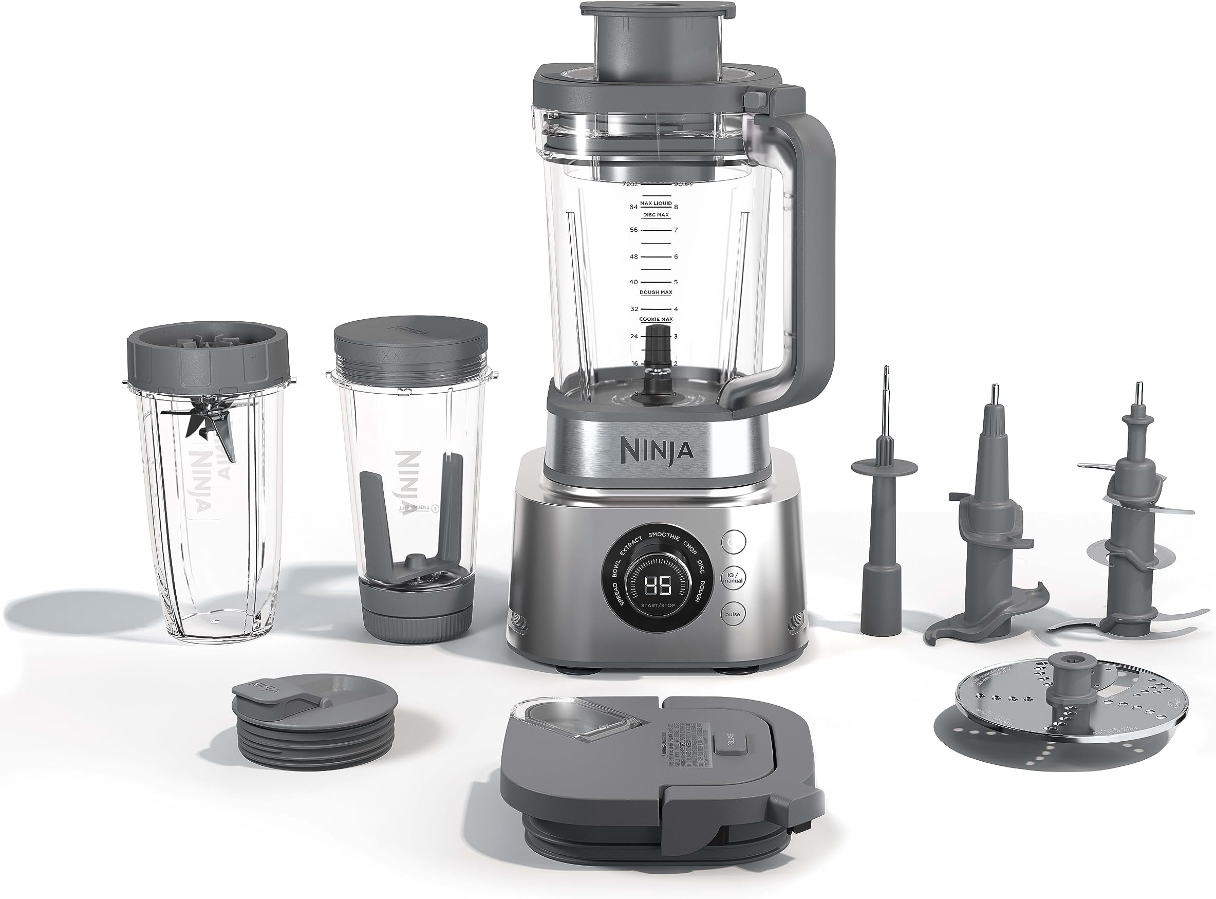 Foodi Power Blender 4-in-1, PowerMix, Mix, Crush & Blend, 2.1L, 1200W, Silver, CB400ME, 2 Years Warranty