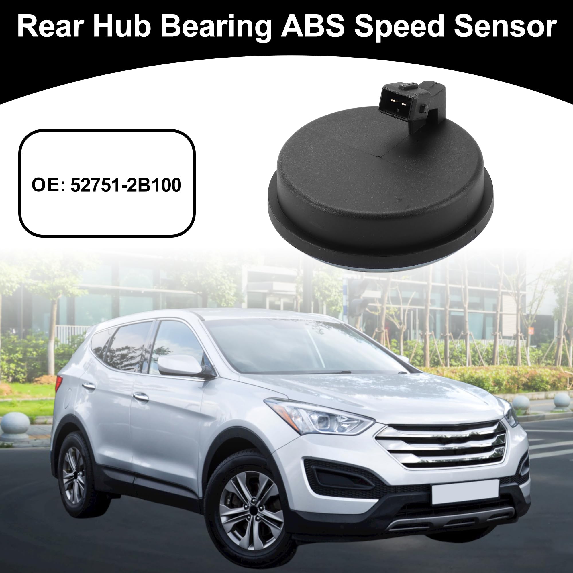 Capteur Vitesse ABS Arrière Pour Hyundai Santa Fe 07-18 1pc | Matériel: Plastique, Métal, Caoutchouc, Pour Hyundai Veracruz 07-18,Pour Kia Sorento 11-18,OE:52751-2B100,Côté Gauche/Droit