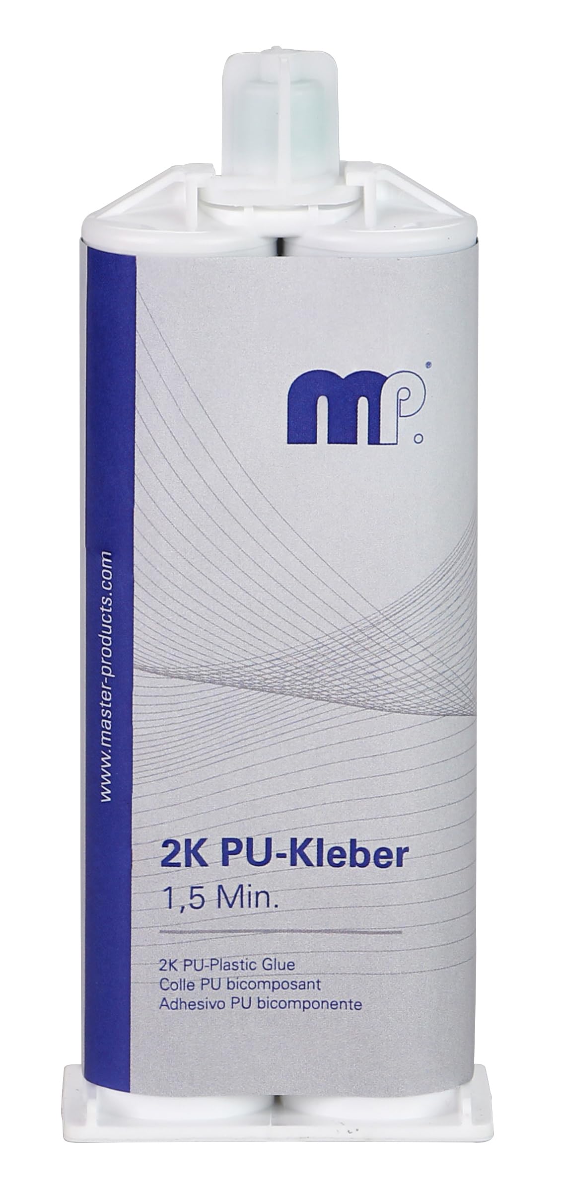 Mipa 2K PU-Kleber 2K Polyurethan Kleber inkl. Mischdüsen, 50 ml
