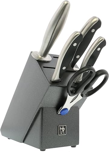 HENCKELS - Juego de cuchillos de sinergia forjada, 6 piezas, color negro