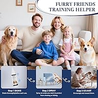 Vista 3 de Spray antimasticable para perros, 5.1 fl oz de manzana amarga en espray disuasorio para dejar de masticar, lamer y morder muebles, zapatos