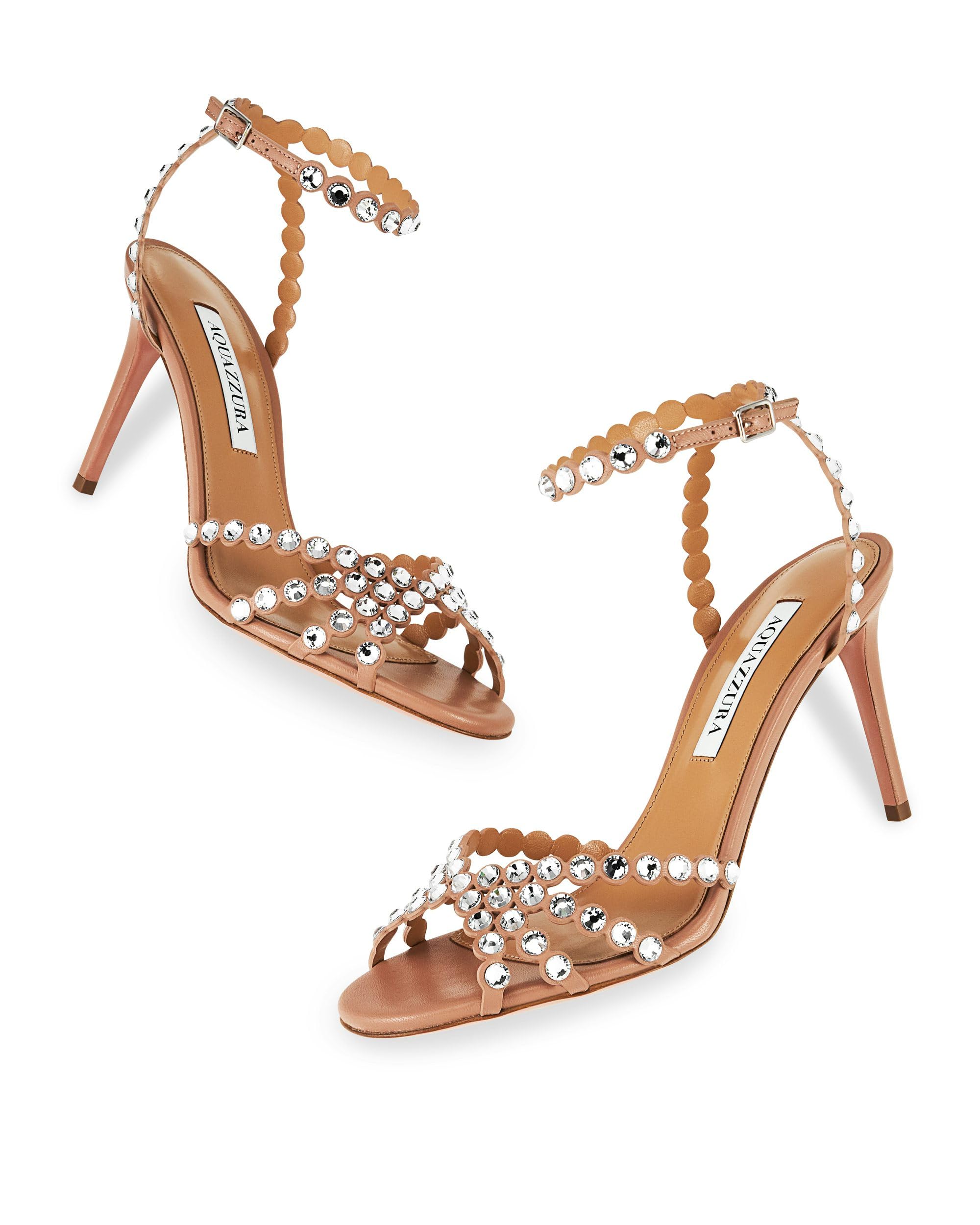 Aquazzura Tequila Sandal 85: IT 40.5 (US 10.5) Powder Pink