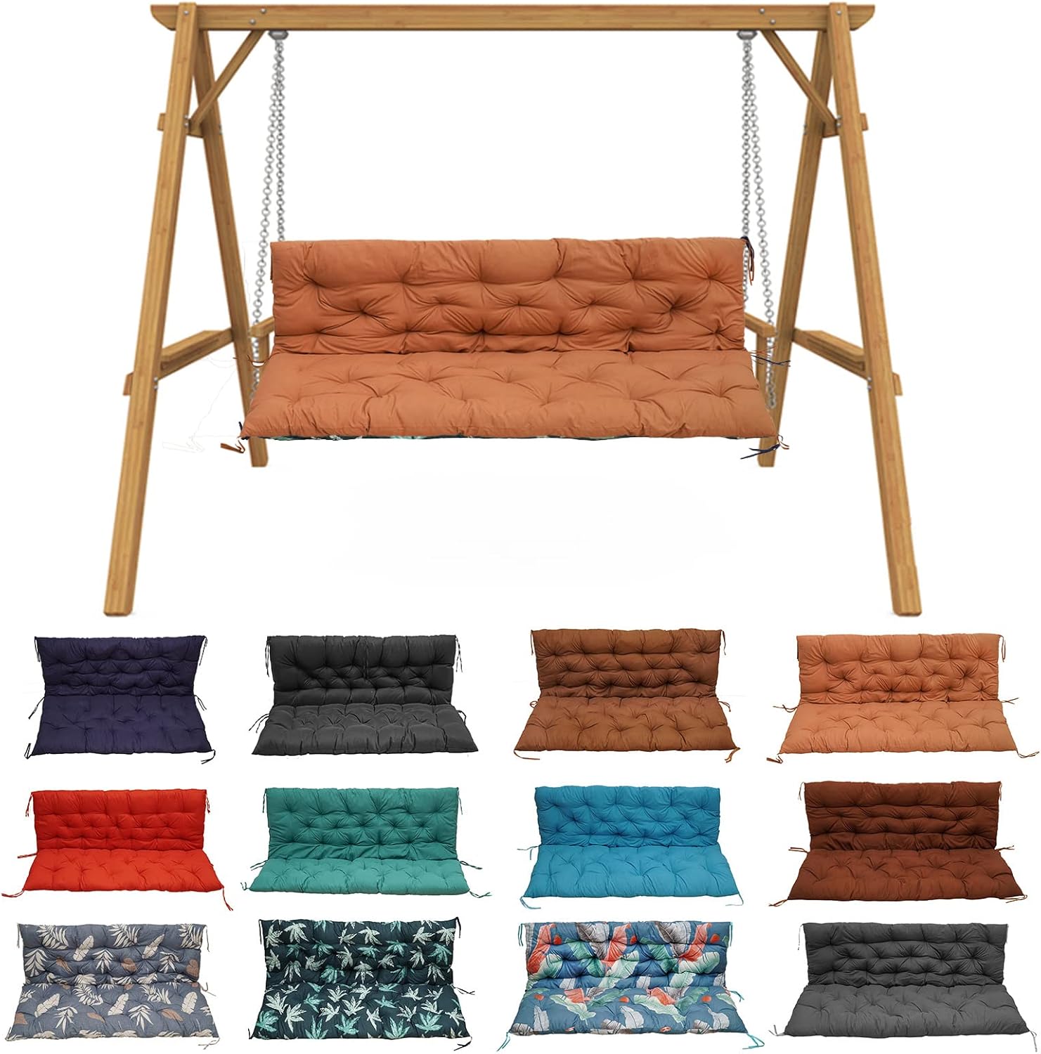 Ecueze Swing Replacement Cushions, Thick Waterproof