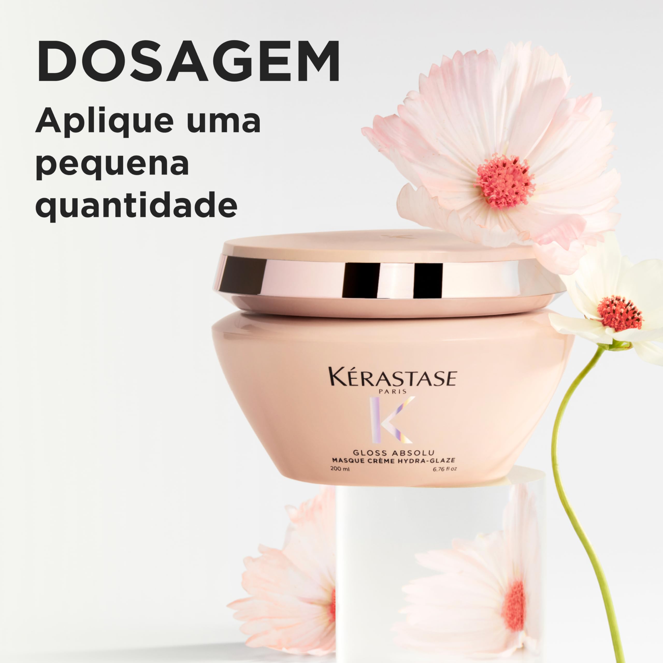 KÉRASTASE Gloss Absolu Masque Crème Hydra-Glaze Hydra-Nourrissant Anti-Frisottis Acide Hyaluronique