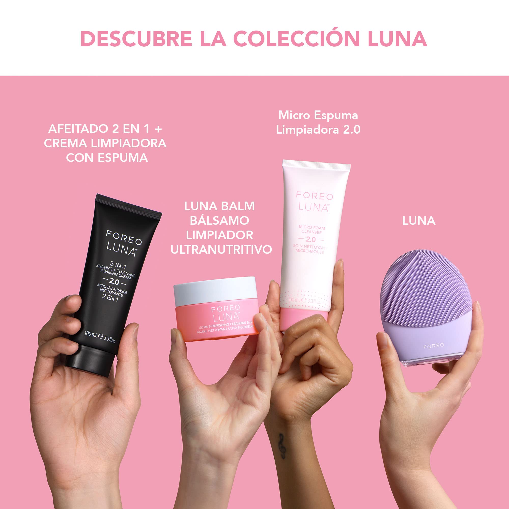 FOREO LUNA Bálsamo desmaquillante ultranutritivo - Desmaquillante facial suave - Gel limpiador facial - Desmaquillante ojos - Vegano y cruelty-free - Sin fragancia y eco - 75 ml
