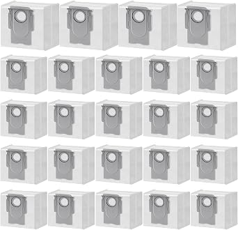 24 Packs Q10 Q7 Q5 Bag Replacement for Roborock Q10 S5+, Q7 M5+, Q5 Max+, 3.6L Vaccum Bag for Q10 X5+, Q5, Q5+, Q5 Pro+, Q8 Max+, Q7, Q7+, Q7 Max+, S8+, S8 Pro Ultra, S7 Pro Ultra, S7 MaxV Ultra