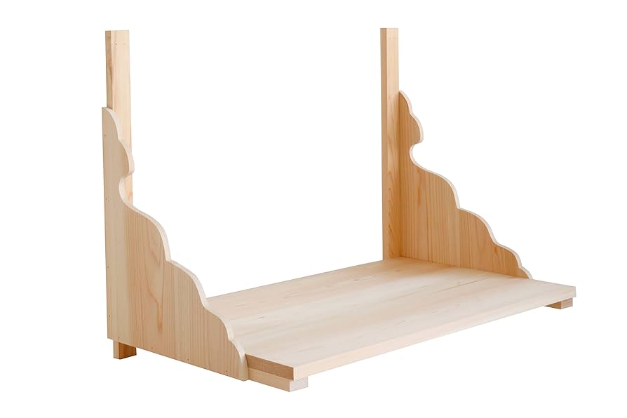 神棚　大型　幅広　檜 神棚 神具 仏具 やまこう 棚板 特大サイズ 奥行約35cm 幅約90cm