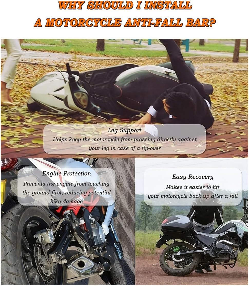 Protector Caída Cuadro Moto para Honda NT1100 NT 1100, Aleación de Aluminio Protección de Motor Barra Anticaída Motocicleta,D-Red