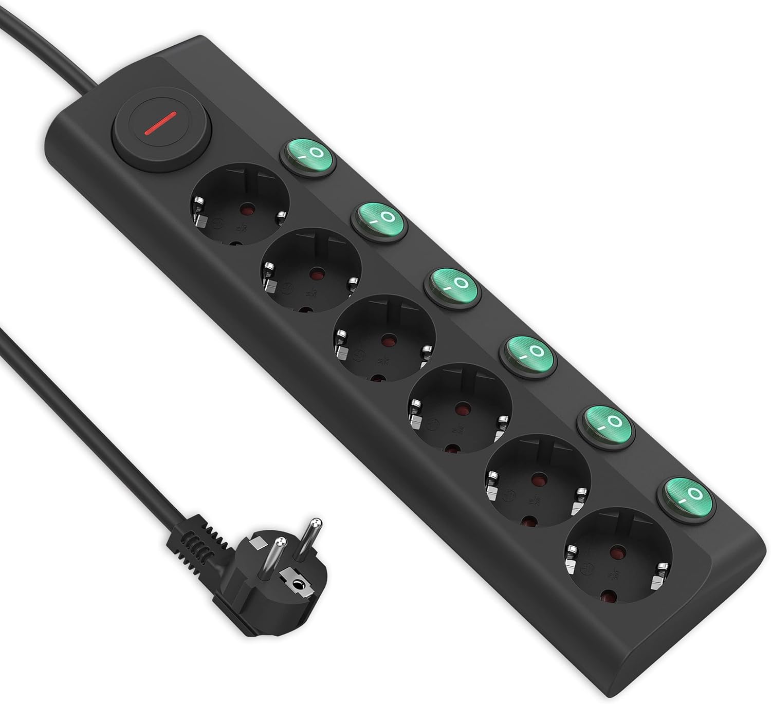 Steckdosenleiste Mit USB & Überspannungsschutz - 180° Drehbar & Flexibel