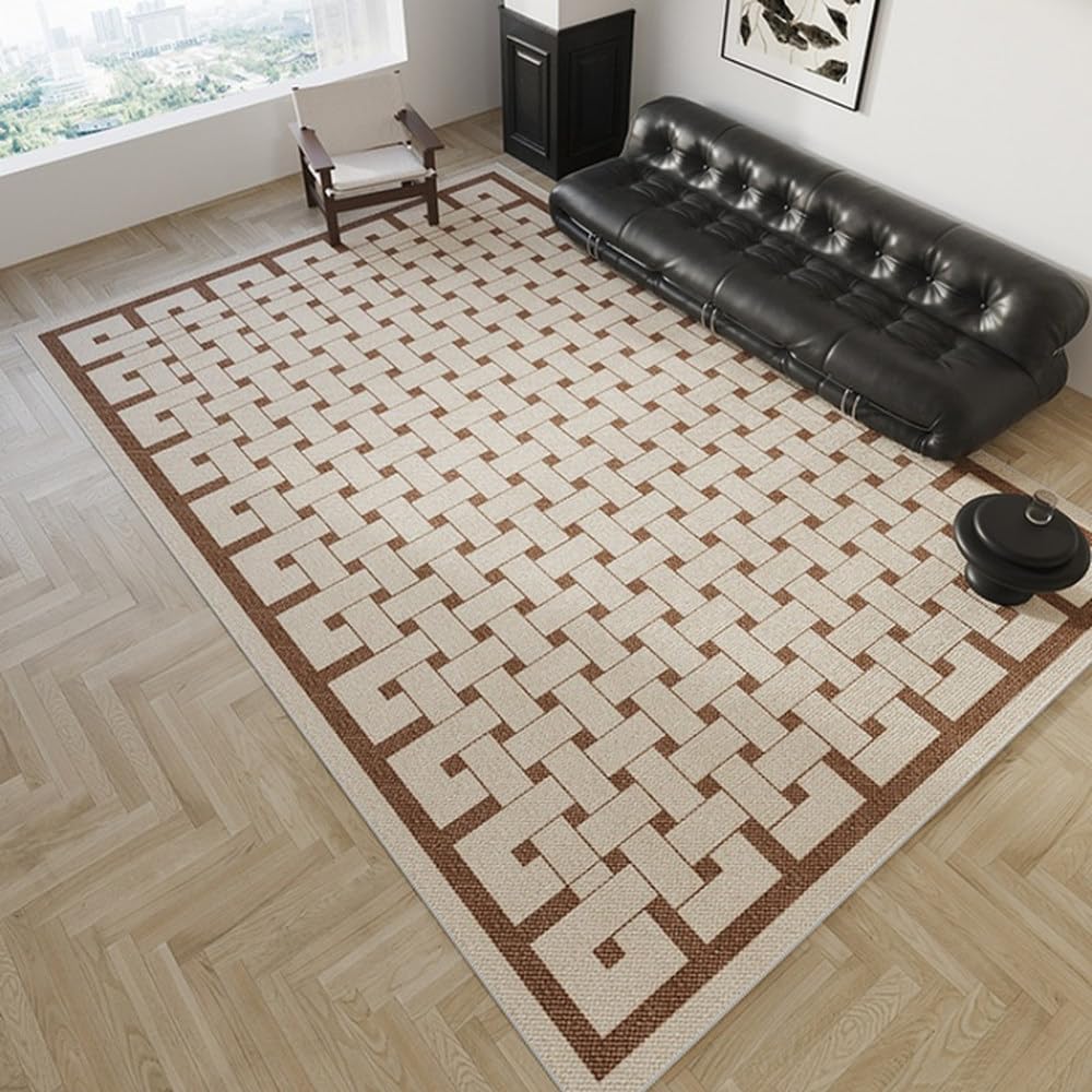 Tapis de table basse chaleureux et léger pour aménager un salon familial SY258