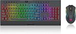 Redragon S151 PRO 3-Mode Clavier de jeu Wilreess & La souris Combo, 104 Clés K525 RGB Clavier et 10000 DPI M616 Gaming Mouse Bundle