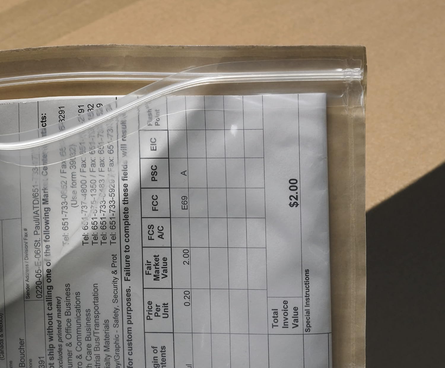 3M PLE-T3 Top Print Packing List Envelope, 7" Wide x 5-1/2" Long (Box of 1000)