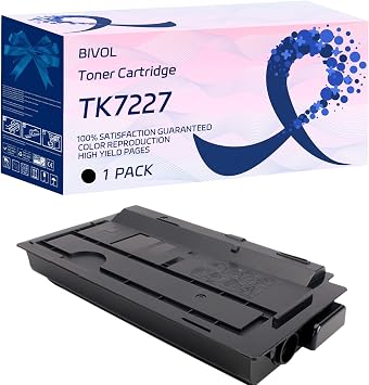 BIVOL TK7227 Toner Cartridge Compatible for Kyocera TASKalfa 4012i Copystar CS4012i Printers, with Chip, High Yield 35000 Pages, Vivid Colors Black