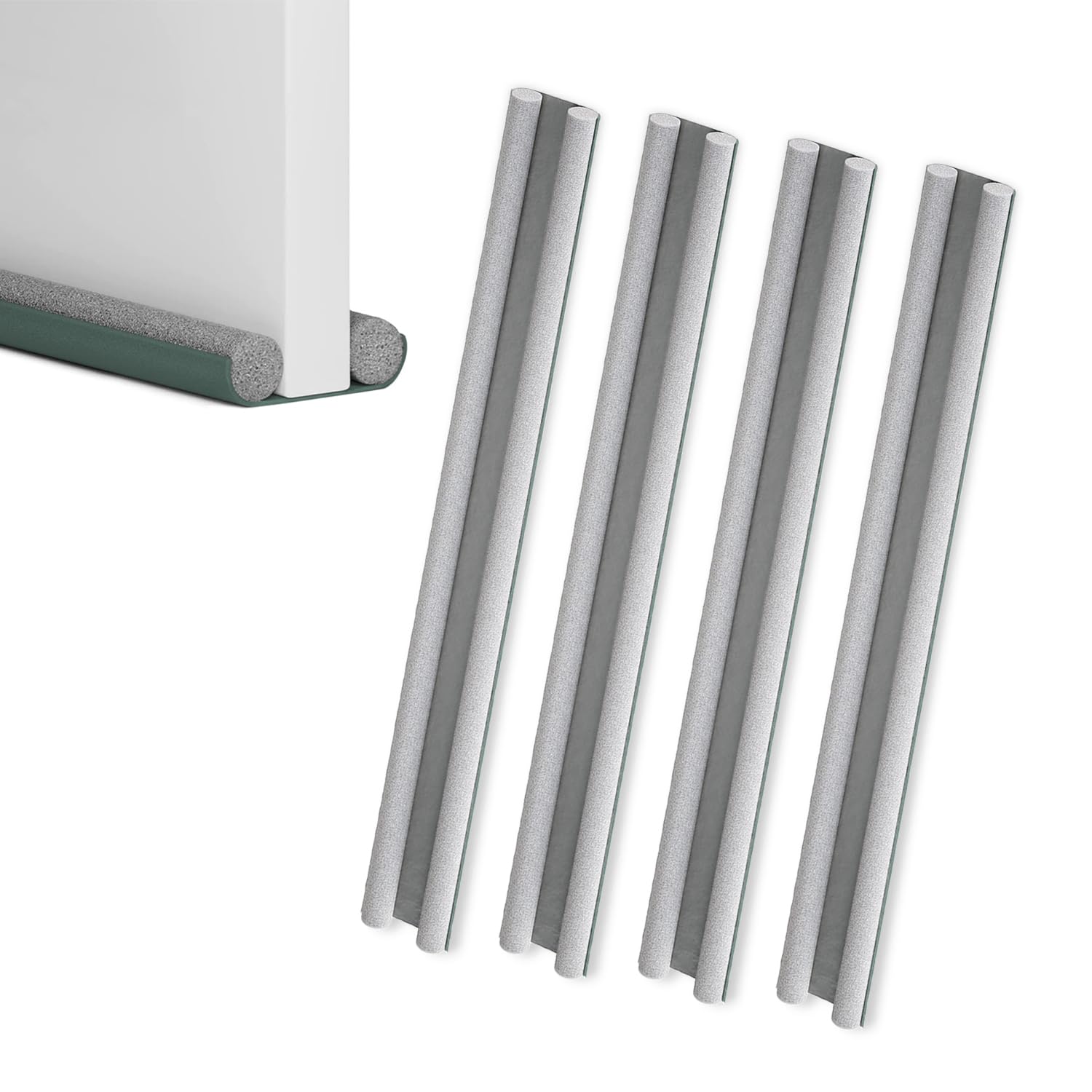 Draft Excluder for Doors 2 Sided (Pack of 4) 36-inch Under Door