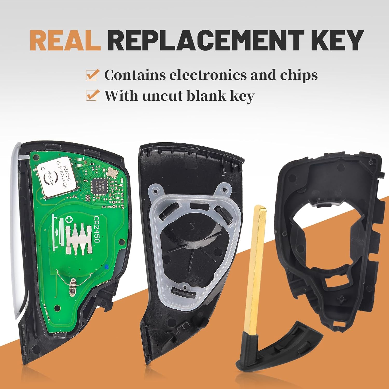 Keyecu Replacement Smart Remote Car Key Fob for Chevrolet Suburban Tahoe 2021 2022 2023 2024 2025 GMC Yukon 2021-2025 YG0G21TB2 13548431 13541565 13537962 433MHz ID49 Chip 6Buttons